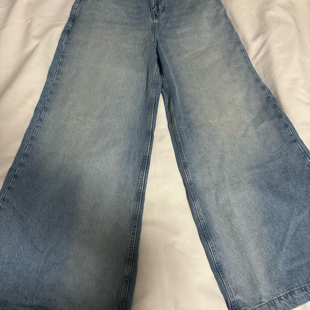 Cotton On Light Blue Wide-Leg Jeans